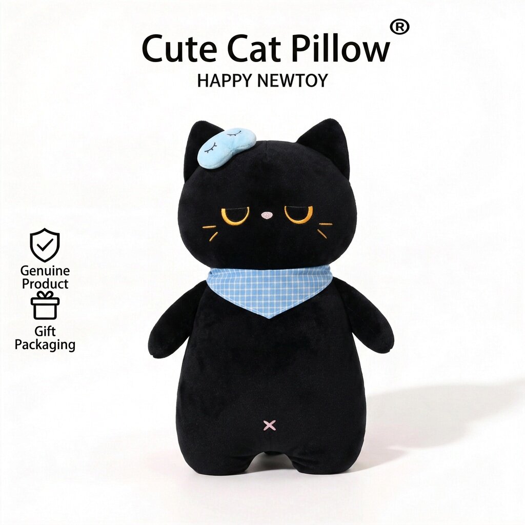 【有点贵】猫咪长条翘腿睡觉抱枕