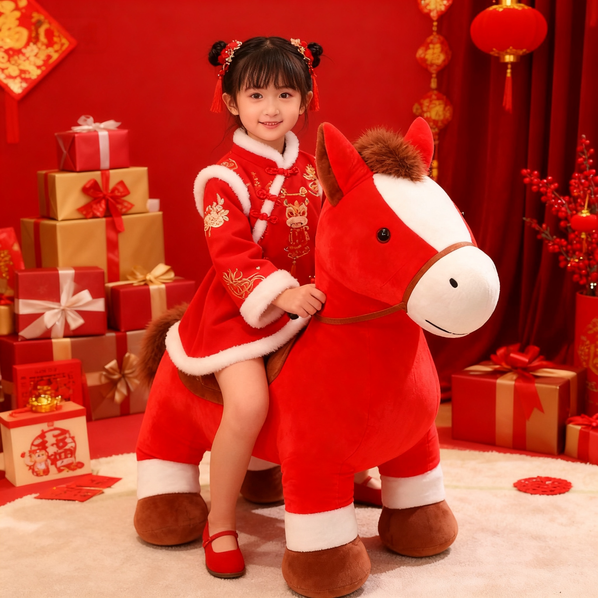 超大！马年吉祥物小马玩偶