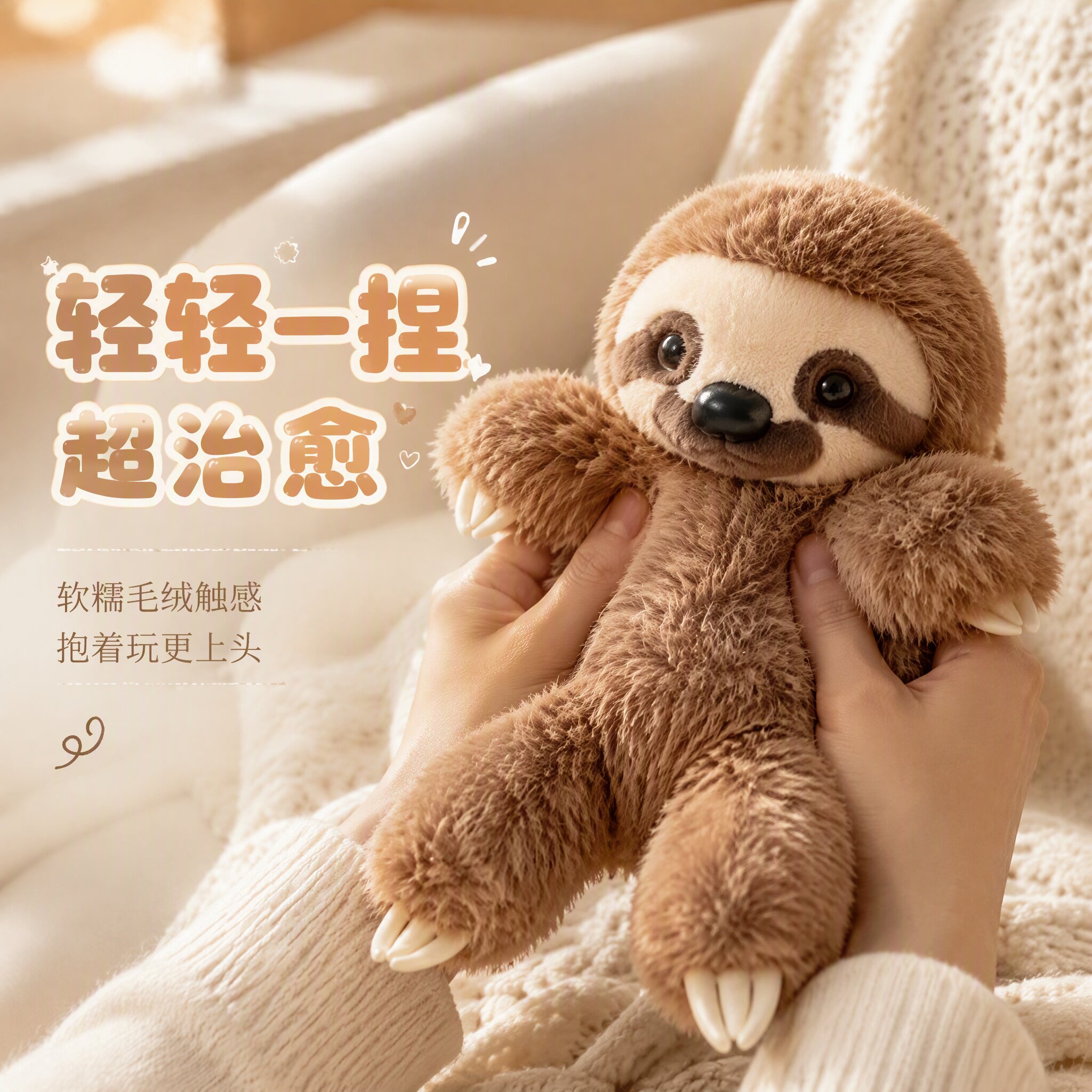 树懒毛绒玩具可爱动物公仔桌伴玩偶动物园纪念品女生儿童生日礼物
