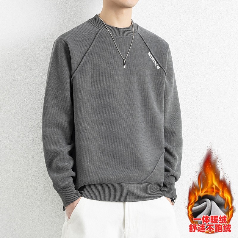 不起球半高领毛衣男加厚外穿线衣秋冬款宽松潮韩版针织打底衫上衣