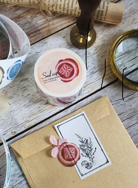 ChickTracks&台湾 LadyF 火漆章微烫金 和纸胶带 整卷分装