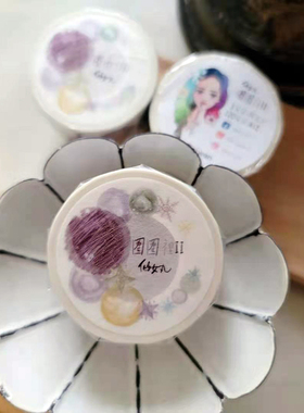 ChickTracks&台湾仙女丸手帐胶带 圈圈里2  整卷 分装