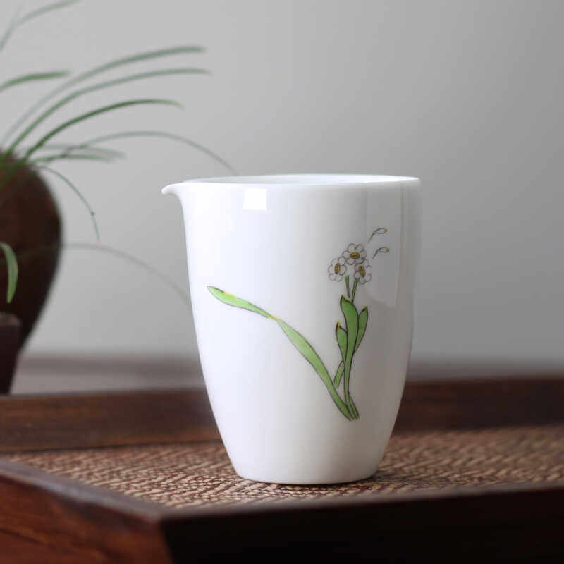 均杯手绘功夫茶具公道杯茶海图片