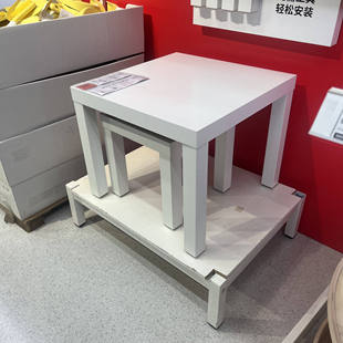 IKEA宜家小方桌茶几四方桌子拉克边桌超市堆头小茶几学习桌儿童桌