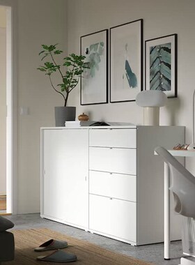 IKEA宜家维哈斯储物组合白色165x47x90厘米简约现代收纳柜储物柜