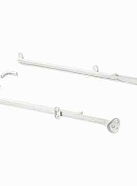 IKEA宜家耶勒帕储物篮拉出式挂杆白色55厘米40厘米