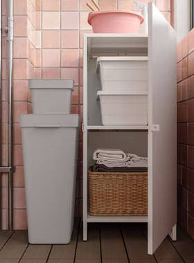 IKEA宜家约斯坦门板/侧板/背板室内/户外白色40x42x82厘米收纳柜