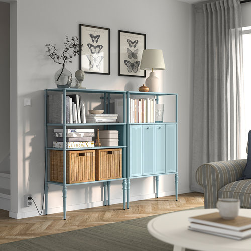 IKEA宜家代购索格麦斯储物组合164x35x128 厘米家用置物架储物柜