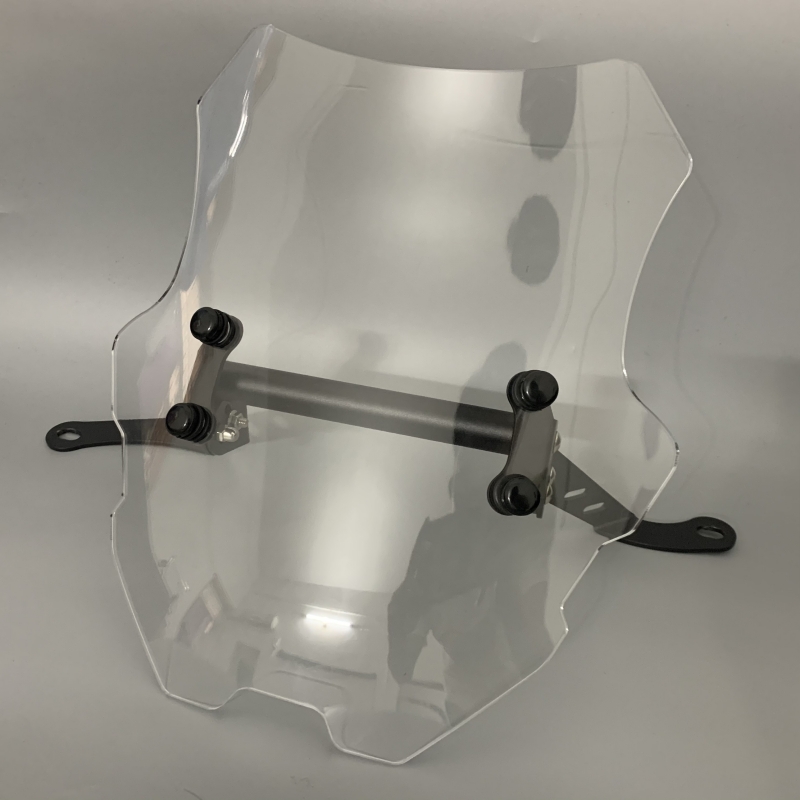 适用于本田幼兽CC110改装摩托车复古风挡带导航支架异形挡风玻璃