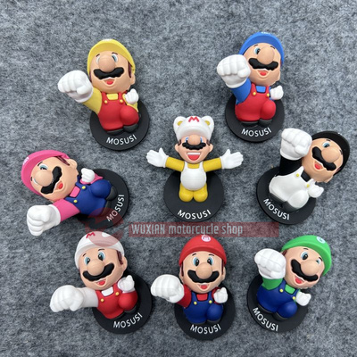 适用本田Giorno+NW F125三阳蜂鸟车头装饰公仔贴花马里奥立体车贴