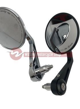 适用雅马哈大魔鬼V-max/TDM900/XSR900改装车把后视镜手把反光镜