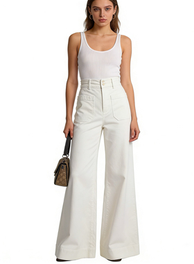 A5033外贸欧美女士休闲直筒裤新款灯芯绒宽松显瘦时尚百搭长裤