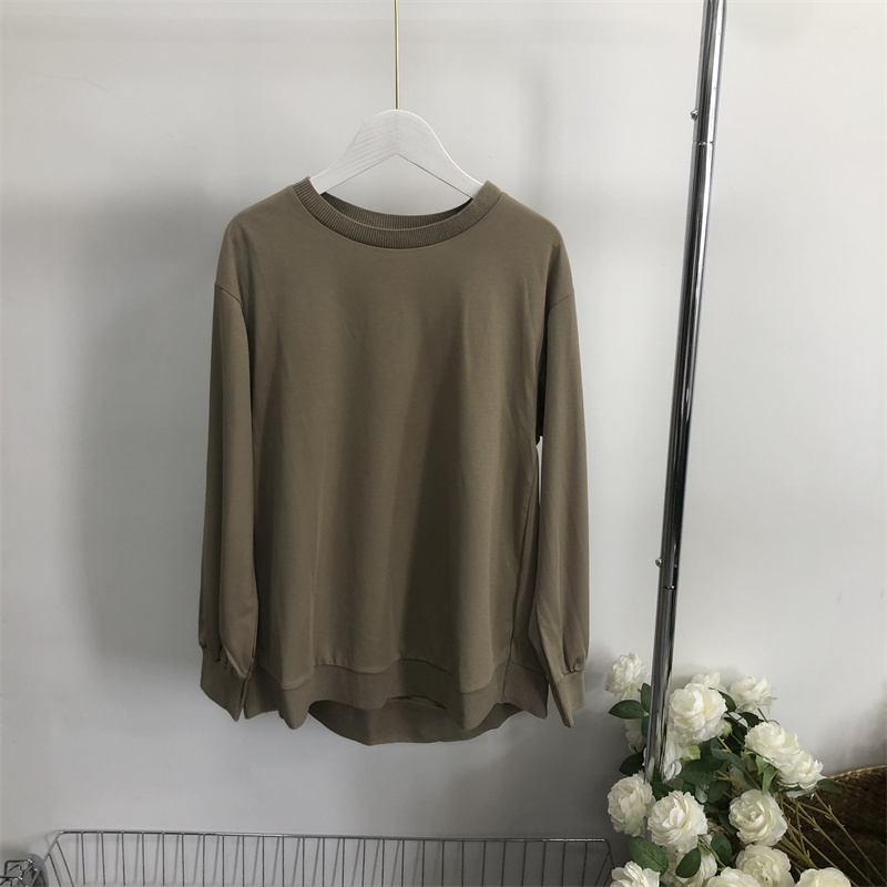 L4316任3件包邮外贸日单女士休闲卫衣新款圆领套头宽松百搭上衣