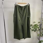 外贸欧美单女士半身裙新款 C8567任3件 包邮 松紧腰宽松开叉休闲长裙