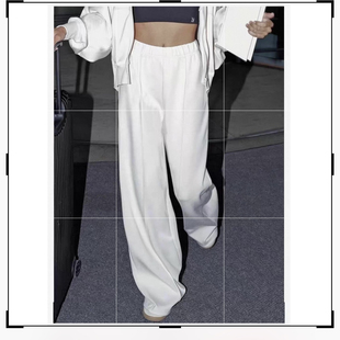 松紧腰高腰宽松显瘦阔腿裤 K8547任3件 休闲直筒裤 外贸日单女装 包邮