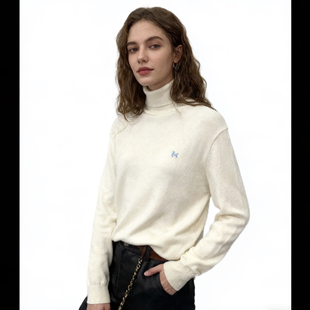 N491任3件包邮外贸日单女装毛衣新款高领套头修身宽松百搭针织衫