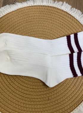 A0011任3件包邮外贸女士袜子条纹拼色新款防滑吸汗百搭中筒袜