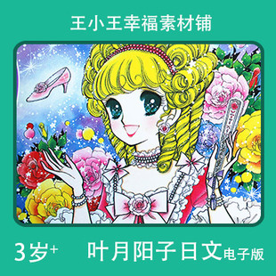 【电子版】叶月阳子日文灰灰·姑娘女孩卡通手账卡片闪卡素材包邮