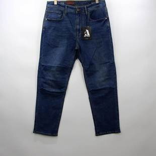 新品 牛仔裤 古靛蓝立体宽松滑板裤 直筒休闲长裤 ABLE 男裤 JEANS男士