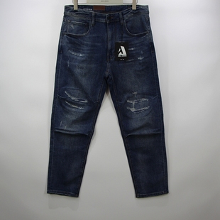 男裤 ABLE 秋冬厚型立体滑板直筒复古水洗休闲长裤 牛仔裤 JEANS男士