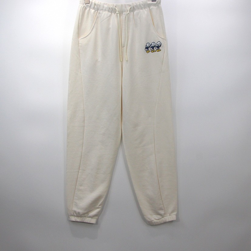 ABLE JEANS女士针织运动裤唐老鸭联名款立体宽松拐腿舒适休闲长裤,女装/女士精品,卫裤,淘宝优惠券,粉丝福利购,淘宝优惠卷