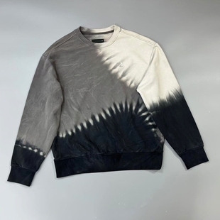 微瑕ABLE JEANS男女卫衣秋冬立体圆领复古水洗渐变色套头针织外套