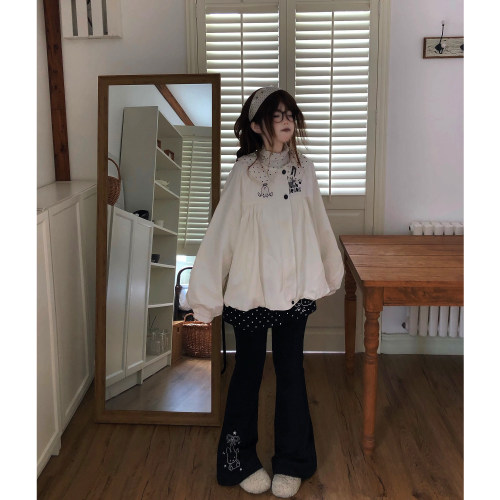 土豆猫日系可爱花苞外套女设计感