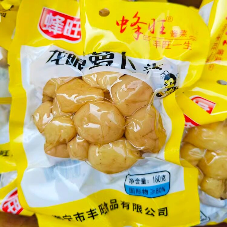 30袋装海宁特产斜桥蜂旺龙眼萝卜头180克袋装小酱菜下饭菜咸菜