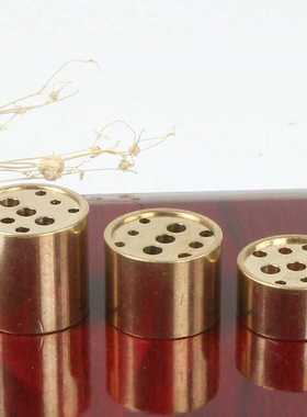 纯铜九孔香插香座香道香架多孔插香配香炉三根多支线香礼佛奉插香