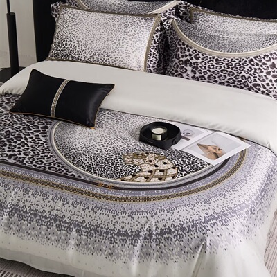 超细旦天丝棉四件套数码印花床品