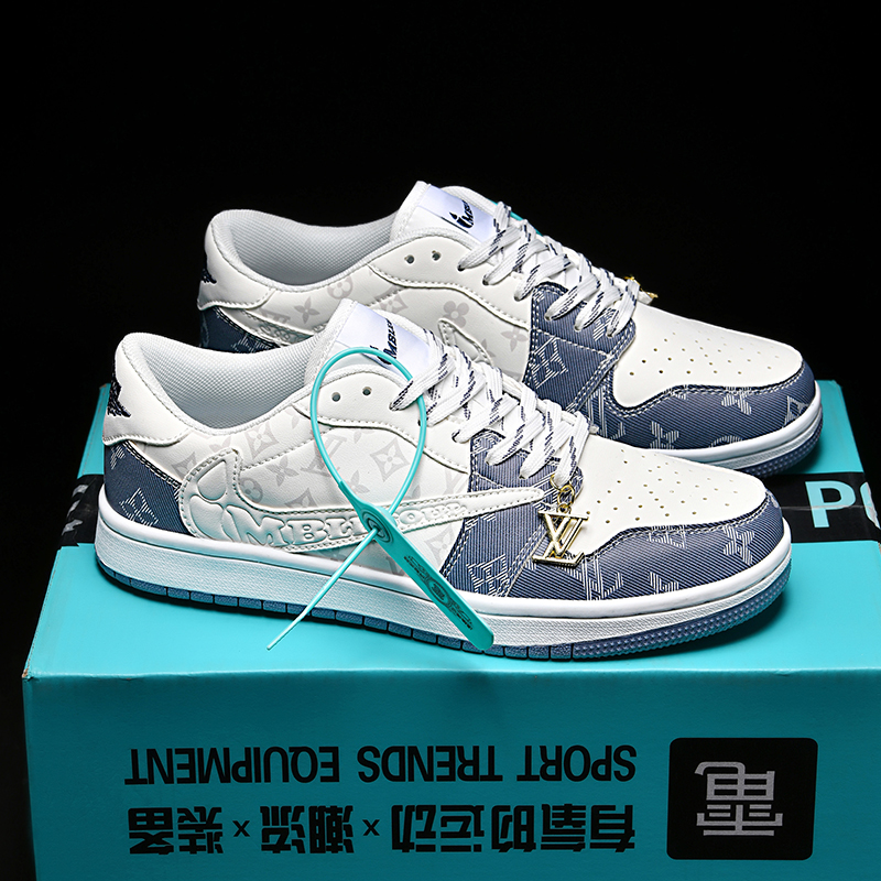 aj男鞋正品低帮3aj12龙鳞联名男款板鞋黑白熊猫鞋运动篮球鞋女鞋