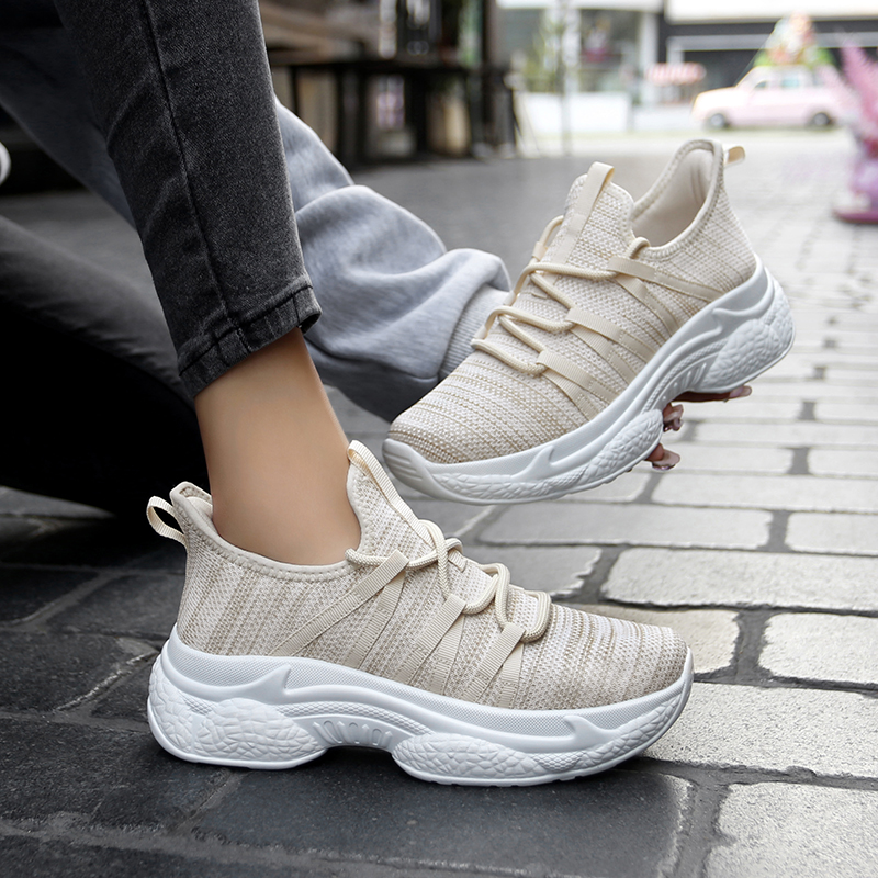 防滑老人鞋中老年健步鞋休闲运动鞋软底妈妈鞋增高旅游鞋广场舞鞋