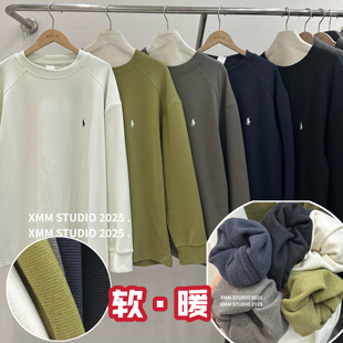 男装-2025年秋冬新款刺绣长袖卫衣男士百搭简约保暖休闲长袖上衣