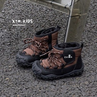 25年冬儿童大棉靴加绒防滑男女童雪地靴 款 不退不换 特价 可爱家
