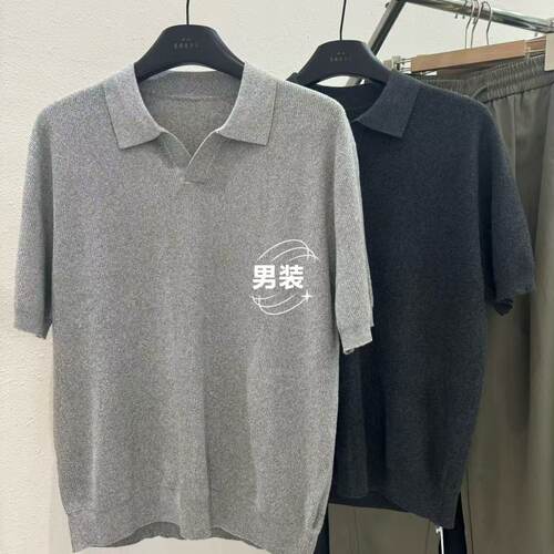 男装|男士老钱风POLO衫2026年秋季新款设计款百搭短袖针织衫毛衣