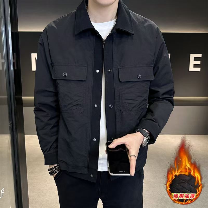 男装 |男士夹棉夹克2025年秋冬季宽松百搭外套男生百搭潮