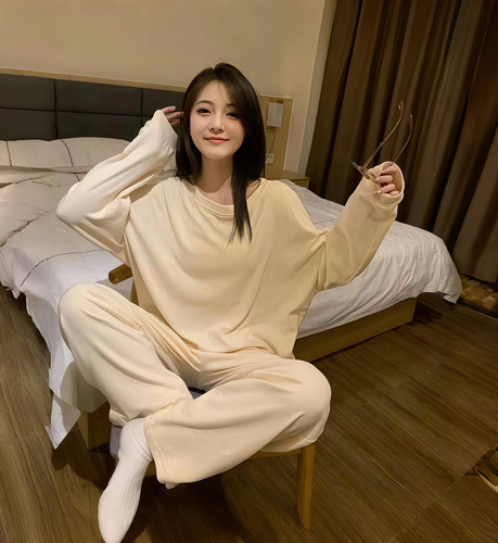 德绒睡衣女秋冬季高级感韩版ins风少女磨毛保暖加厚春秋款家居服
