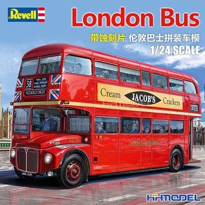 revell拼装车模伦敦巴士带蚀刻片