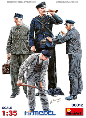 恒辉模型 MiniArt 38012 1/35 铁路工作人员 1930-40年