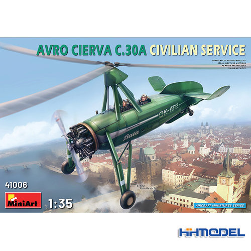 恒辉模型 MiniArt 41006 1/35 Avro Cierva C.30A 旋翼民用飞机