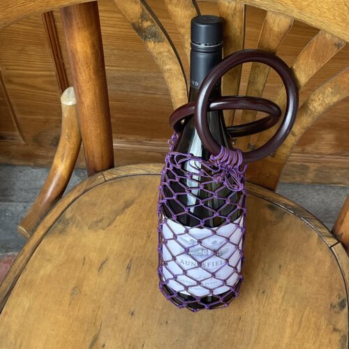 树的岛Tree酒袋手工编织手提实木