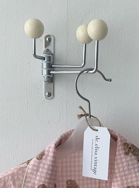 树的岛Tree挂钩卧室ins复中古旋转圆球试衣服帽间墙面上壁挂收纳