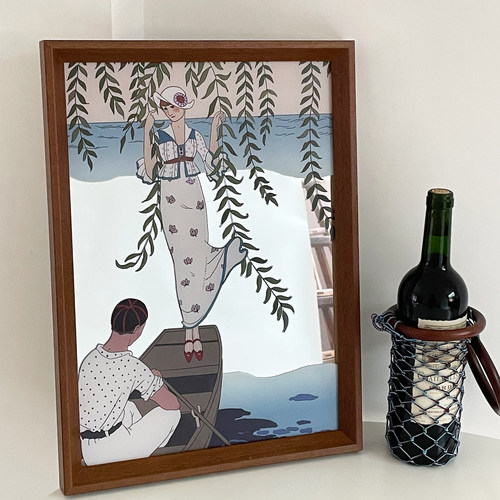 树的岛Tree镜面装饰挂画复古美式