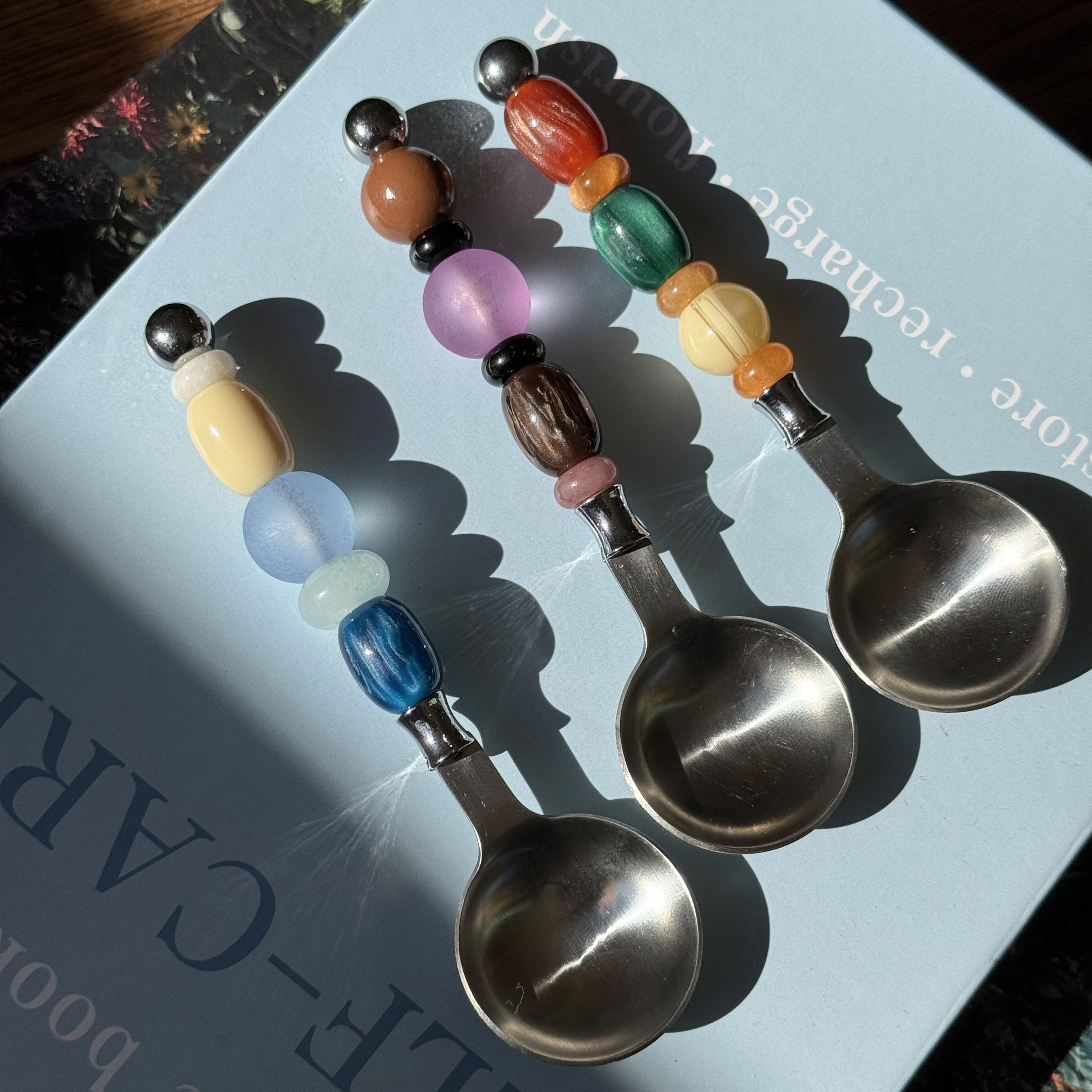 树的岛不锈钢糖勺串珠冰淇淋创意