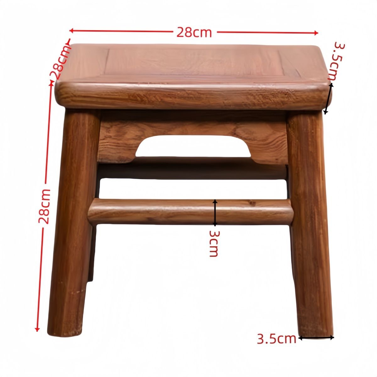 缅甸花梨木小凳子方凳大果紫檀凳子实木家具富贵凳红木王款小凳子