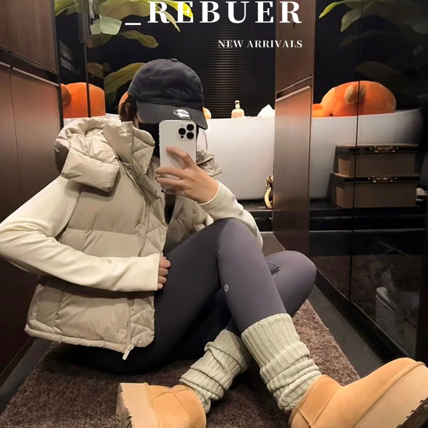 不二叠穿bi出片4格泡芙羽绒马甲