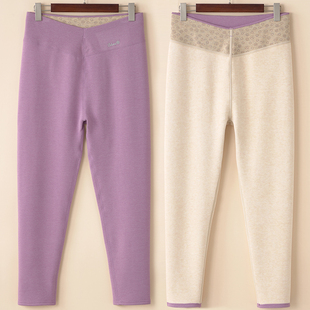 2025女士大码秋冬加绒中厚德绒保暖裤加厚秋裤磨毛阳离子打底衬裤