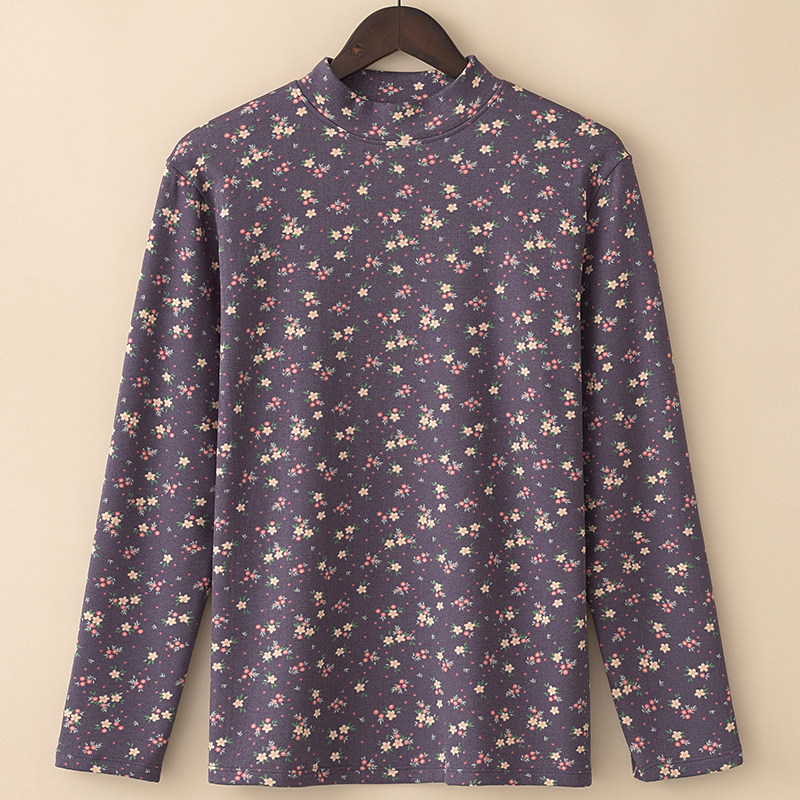 秋冬中老年女士印花妈妈德绒中领羊毛加厚保暖内衣长袖上衣打底衫,女士内衣/男士内衣/家居服,保暖上装,淘宝优惠券,粉丝福利购,淘宝优惠卷