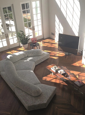 Toppinis意式极简模块组合沙发Edra岩石别墅设计师大平层布艺沙发