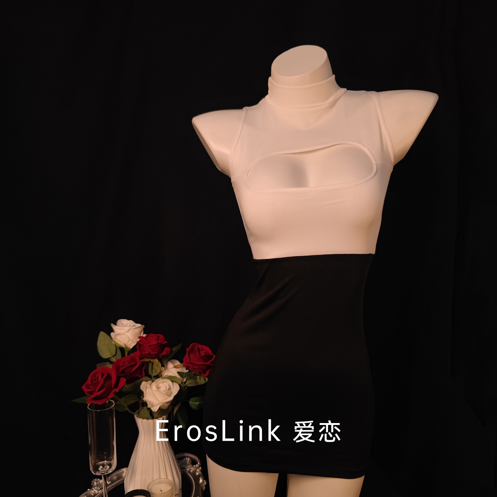 ErosLink抹胸秘书制服情感床上禁欲系穿搭诱惑情趣大尺度套装qqny